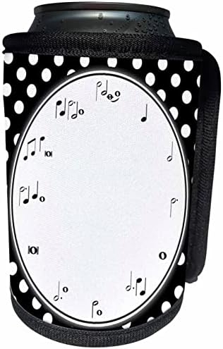 3dRose Музикален циферблат Музикални часа Отбелязва Време, Обозначение на музикант. - Опаковки за бутилки-охладители (cc-362986-1)