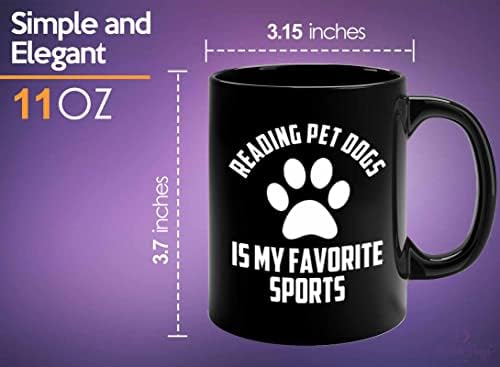 Кафеена Чаша за дресура на кучета 11 грама, черна за четене, домашни кучета - Треньор, Треньор на Кучета, Собственик на домашен любимец, Выгуливающий Кученца, Спасява?