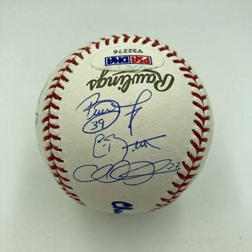 Отборът на Шампионите от world series 2008 Филаделфия Филис Подписа договор с бейсбольным PSA DNA COA - Бейзболни топки с автографи