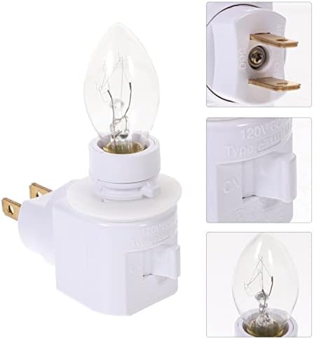 DOITOOL 1 Комплект Plug лека нощ E12 Основен Plug Лампа 7 W Крушка приставка за нощно осветление