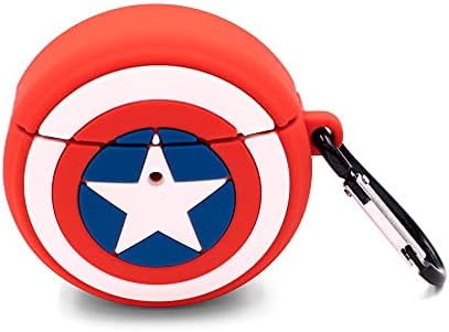 Калъф Marvel Airpods за супергерои Airpod Cases I Съвместим с Apple Airpods 1 и 2 (Капитан Америка)