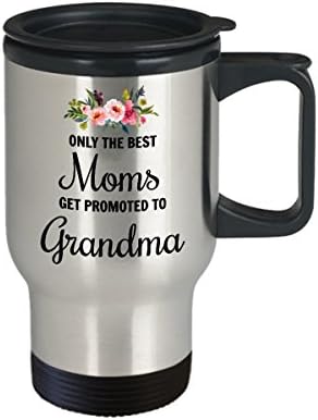 Бабушкина Пътна чаша - Промоция получават само най-добрите майки - Кафеена чаша за баба - Кафеена чаша от неръждаема стомана за 14 грама