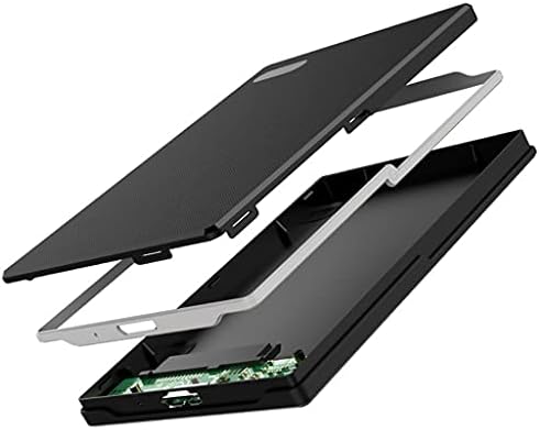 JAHH Външни твърди дискове Калъф за твърд диск 2.5 USB 3.0-Тънък SATA SSD Твърд диск, Зарядно устройство Корпус Високоскоростен Мобилен твърд диск с Висока скорост (Цвят: B)