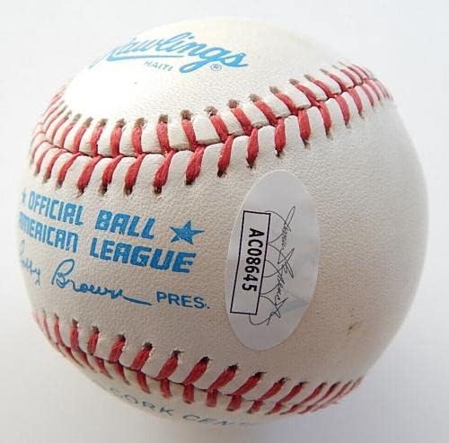 Боб Фелер е Подписал Официален Автограф Rawlings AL Baseball JSA DJ047888 - Бейзболни Топки С Автографи