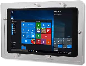 Акрилни калъф VESA TABcare със защита от кражба за таблет Microsoft Surface Pro 3 4 5 6 7 с Безплатен монтиране на стена (Surface Pro 3/4/5/6/7, черен)