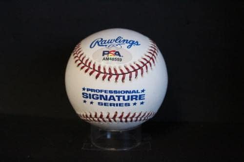 Автограф на Лени Мерулло (45 WS Cubs) в бейзбола Auto PSA/DNA AM48559 - Бейзболни топки с автографи