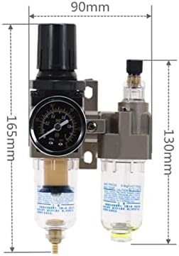 Спрей за свързване на вода Въздушен Компресор Маслен Филтър Регулатор Пневматичен Водоотделитель от две части 0-1 Ипп 150PSI Тип AC2010-02 СОС (Цвят: AC2010 02 W PC 8 мм)