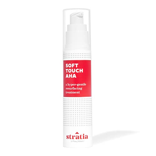 Stratia Soft Touch AHA | Сверхмягкая Шлифующая процедура | Отшелушивающая Бадем киселина, Почиства порите | За чувствителна кожа и за всички типове кожа | 1,7 Течни унции