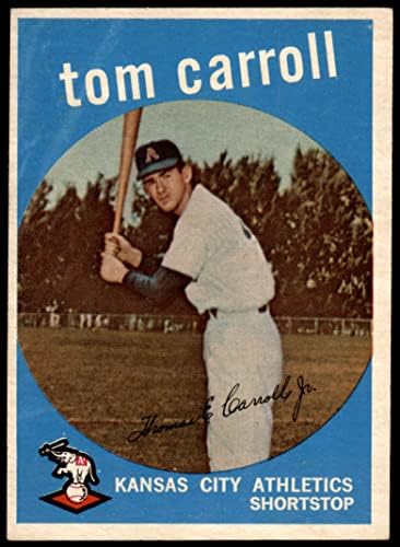 1959 Topps # 513 Това Карол Канзас Сити Атлетикс (Бейзболна картичка) EX/MT Athletics