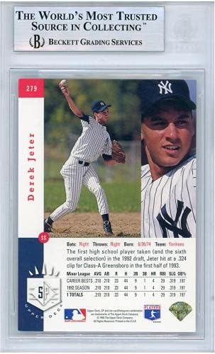 Дерек Джитър Ню Йорк Янкис 1993 Горната Deca SP Foil RC #279 Карта на БГД 8.5 - Горната deca - Бейзболни картички с надпис