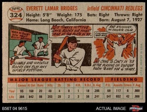1956 Topps 324 Rocky Bridges Maya 5 - EX B56T 04 9615 - Бейзболни картички с надписи
