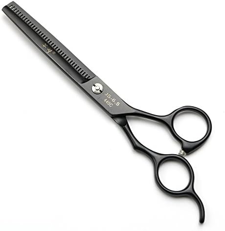 Ножици за коса XUANFENG Black Ruby 7-инчов Фризьорски салон Професионални ножици за подстригване и филировочные Ножици от стомана 9CR18, подходящ за фризьори и семейства (набор за филировки 20-25%)