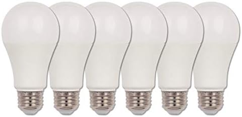 Уестингхаус Lighting 5094020 Led лампа Omni A19 с регулируема яркост на мощност 100 W, със Средна цокъл (6 бр.), Шест опаковки, наивно-бяла, от 6 броя