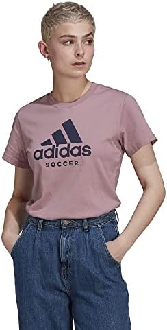 Тениска с женски футболен логото на адидас