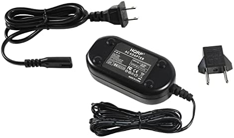 Преносим адаптер за променлив ток/зарядно устройство HQRP, Съвместим с вашата камера JVC GZ-MG331 GR-D347U/GRD347U с кабел САЩ и адаптер Euro Plug