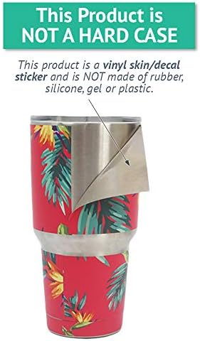 Калъф MightySkins (охладител в комплекта не са включени), съвместим с охладител RTIC 65 (модел 2017 г.) - Син на цветя | Защитно, здрава и уникална vinyl стикер | Лесно се нанася | Произведено в САЩ