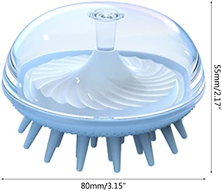 Qksky Четката за Шампоан под формата на Медузи, Силиконова Четина, Въздушна Възглавница, Точков Масаж на Скалпа, Скрубер За Почистване, Гребен За Миене, Вана, Душ, Козметичен Инструмент, Скрубер За Масаж на Главата