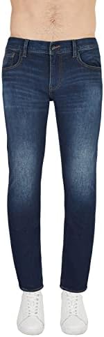 A|X Удобни Мъжки Дънкови панталони отвътре ARMANI EXCHANGE с 5 джоба Тъмно Синьо за пране