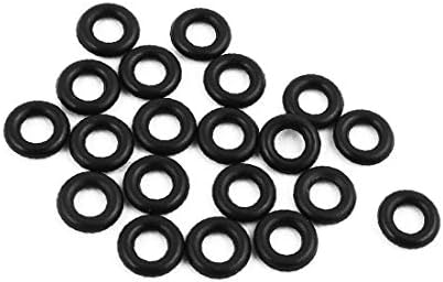 X-DREE 20 броя Черни 3,55 mm x 1,8 mm Маслоустойчив О-пръстени, O-образна форма от NBR Гумена втулка (Anelli tenuta di in gomma NBR a O-образна форма neri da 20 pezzi da 3,55 mm x 1,8 mm