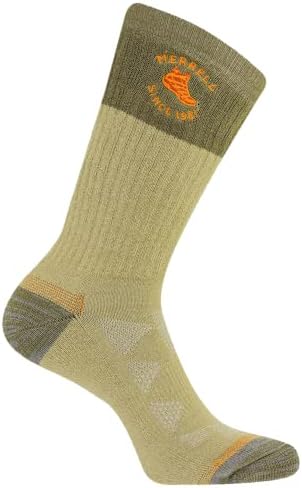 Мъжки и дамски чорапи Merrell MOAB Hiking Средно тегло, с подложки Merrell - Унисекс, За да се хидратират Coolmax и поддръжка на свода на стъпалото