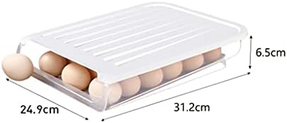 PDGJG Домакински Хладилник Кутия За Съхранение на Яйца, плъзгащо се Чекмедже За Пресни Продукти, Анти-есен Вертикална Решетка За Яйца, Домашна срок На Съхранение
