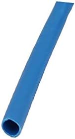 X-DREE Дължина 20 м, вътрешен диаметър 1 мм, polyolefin изолация, свиване на тръба, Амбалажна хартия в Синьо (20 м на вътрешния диаметър, 1 мм, защита от полиолефинового термореа