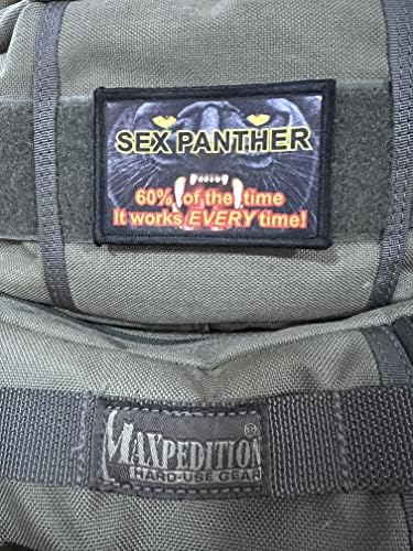 Нашивка за бойния дух Anchor Man Sex Panther -Произведено в САЩ - Забавни тактически армейските ленти с куки, идеални за вашия военна жилетка, шапка, раница. Забавна нашивка от Redheadedtshirts!