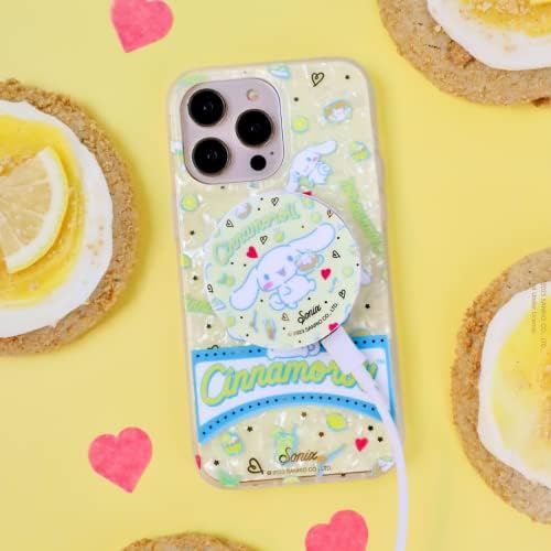 Калъф Sonix x Sanrio Cinnamoroll Lemon & Sweets + Зарядно устройство MagLink (Cinnamoroll Lemon) за MagSafe iPhone 14 Pro Max