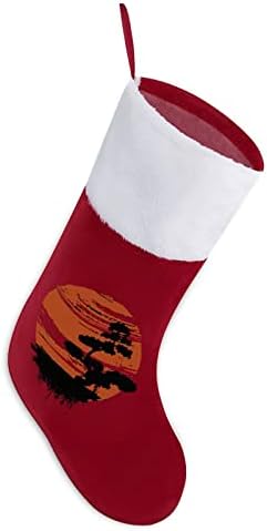 Японската Коледно Дърво Бонзай Коледни Чорапи, Бели Супер Меки Плюшени Модни Коледна Украса На Коледни Чорапи