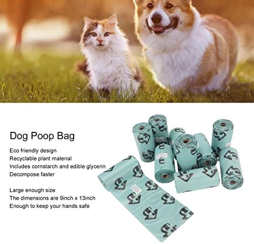 Херметически торбички за кучешки какашек и много Дебели Ролки за пълнене на опаковки за боклук, заменяющие куче Ролки за начин на отглеждане на малки кученца на от?