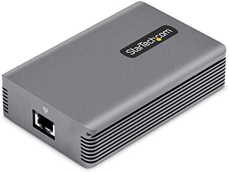 StarTech.com Адаптер Thunderbolt 3 за Ethernet 10GbE, Мультигигабитный, Мрежов адаптер Thunderbolt 3 за RJ-45 мрежов адаптер 10GBASE-T /5-2,5 GBASE-T, мрежов адаптер 10G Включва кабел TB3, Win / Mac (TB310G2)