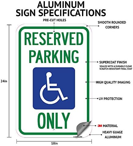 Паркинг на пешеходна пътека забранена | Знак за паркиране от толстостенного алуминий с размери 18 X 24, Защитен от ръжда | Защитете вашия бизнес и община | Произведено ?