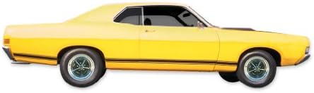 1968 1969 Fairlane GT Torino GT Етикети с неотражающими Долните ивици и Комплект Цвят - Син