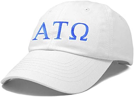 Бейзболна шапка с бродирани гръцки Букви Братство DALIX Tau Alpha Omega, бейзболна шапка с бродирани Букви