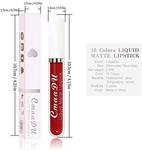 BLMIEDE Силен Хидратиращ Гланц за устни Sexy Makeup Дамски червило 18Colo Beauty Lipstick Tower28 (3-Р, един размер)