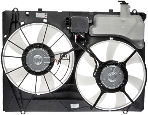Вентилатор за охлаждане на двигателя Dorman 620-574 в събирането, Съвместими с някои модели на Toyota, Черен