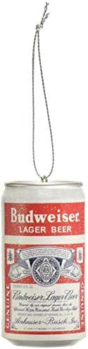 Kurt S. Adler YAMAB1140 Украса за выдувной форми на Budweiser Vintage, 3 инча, Червен