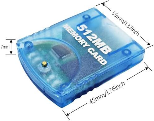 Памет 32 MB (507 блокове) Бърза хранилище за Gamecube За запазване на слот карта памет, Съвместима с комплекти, аксесоари за конзоли Nintendo Gamecube и Wii - Черен