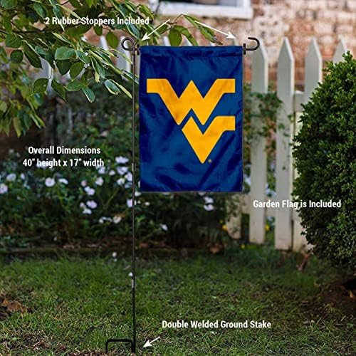 Синя Градина Флаг Катерачи Западна Вирджиния и Набор от Притежателите на овчарски скок-Поставка за хартата