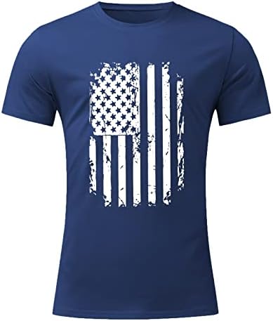 XXBR Мъжки Ризи с къс ръкав в Деня на Независимостта, Мъжки Блузи с флага на сащ 4 юли, Ежедневни тениски с принтом Crewneck, Потници, Тениски, Тениска Shop Near Me, Тениска