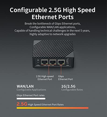 Мини-рутер FriendlyELEC Nanopi R5S OpenWRT с три порта Ethernet със скорост на трансфер на данни LPDDR4X 4 GB оперативна памет, базирани на RK3568 Soc за ИН NAS Smart Home Gateway Поддържа Linux Ubuntu (с метален корпус