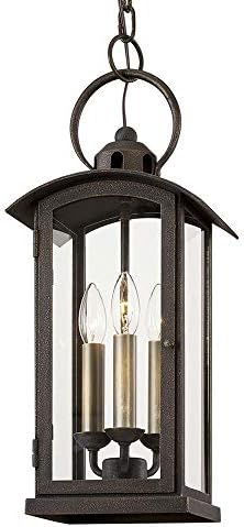 Troy Lighting F7447 Chaplin-3 Висящи лампи в преход стил - 8,5 см ширина и 20 см височина,