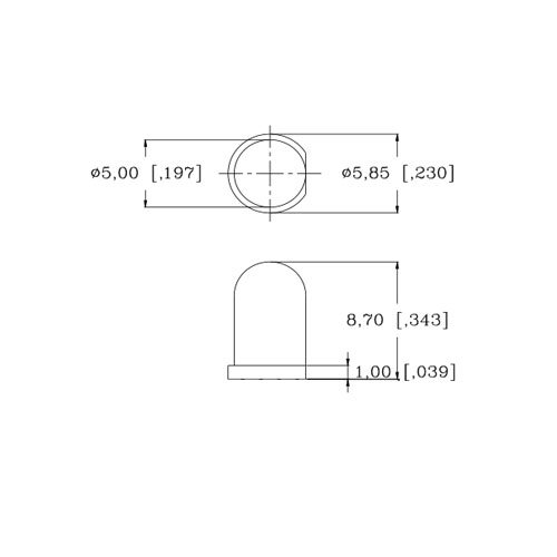 5 mm 6 В Предварително свързан жълто / златно led - Ултра ярък (3, 4, 5, 6, В) (опаковка от 20 броя)