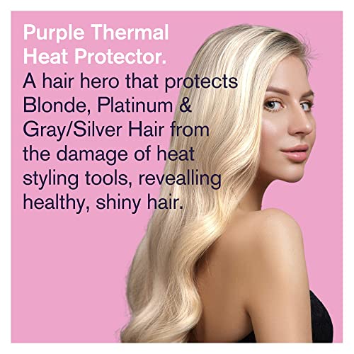 Смели набор от термозащитных спрейове Uniq Purple и лилаво шампоан. предназначен за светли, платина, Пепельных и Сребристо-сива коса. Изгоните жълти цветове. Не съдържа ?