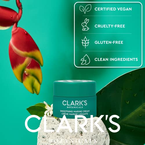 Clark's Растителни Разглаживающий морски крем: Лек хидратиращ крем за лице за нормална и мазна обременени кожата с антиоксиданти, стимулира производството на хиалуронова киселина и почиства порите (50 мл | 1,7 грама)