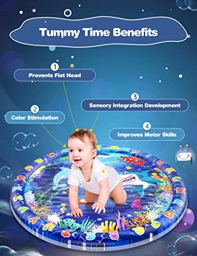 40Воден мат Корема Time, Надуваем Воден килим за бебета и малки деца, център за Игра за новородени, - Добри Детски играчки, които допринасят за сензорна стимулация на развитие на мозъка