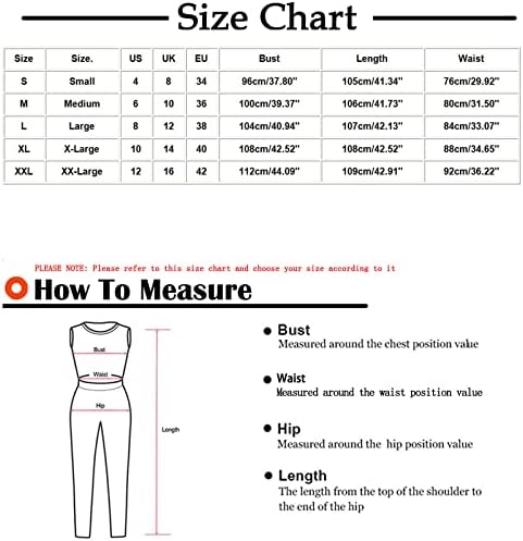 PANOEGSN/Гащеризон размер Плюс за жените, Секси Гащеризон с открити Рамене, Летен Гащеризон Без Ръкави, Модерен Гащеризон с Принтом и Висока Талия, Панталони-Лигавник