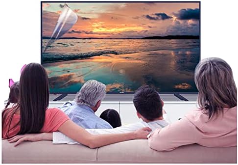 Защитно фолио за екрана на телевизора 32-75 инча със защита от синя светлина/блясък / драскотини, коефициент на отражение до 90%, облекчава умората на очите, за LCD, LED, 4K OLED и QLED HDTV-екрани и изогнутого на екрана