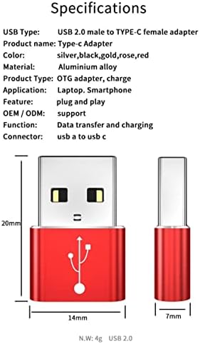 Адаптер BoxWave е Съвместим с Master & Dynamic MW75 (адаптер от BoxWave) - Устройство за превключване на порта USB-A-C (5 бр.), USB Type-C OTG USB-A Преобразува данни за таксуване за Master & Dynamic MW75 - Сребрист