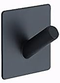 Лепило Куки CPSUN (Черен) 1 опаковка, Трайно Монтиране на Куката, за Баня, Кухня, Гараж, Тежкотоварни, в Модерния хотел в Стил, монтиран на стената (Размер: A)